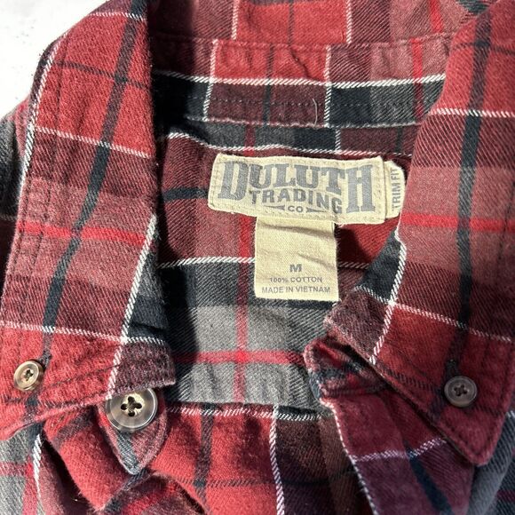 Duluth Trading Mens Sz M Long Sleeve Button Down Casual Pockets Outdoor Shirt - Picture 2 of 6